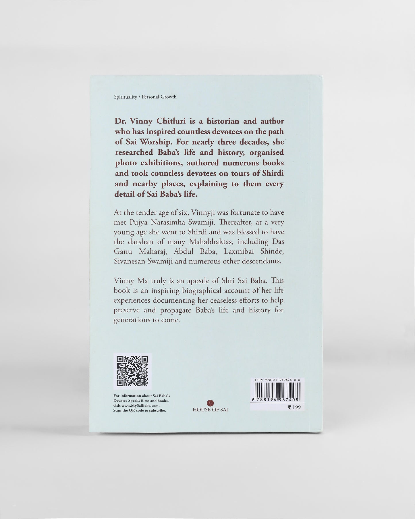 The Life of Vinny Chitluri - Sai Baba's Devoted Historian