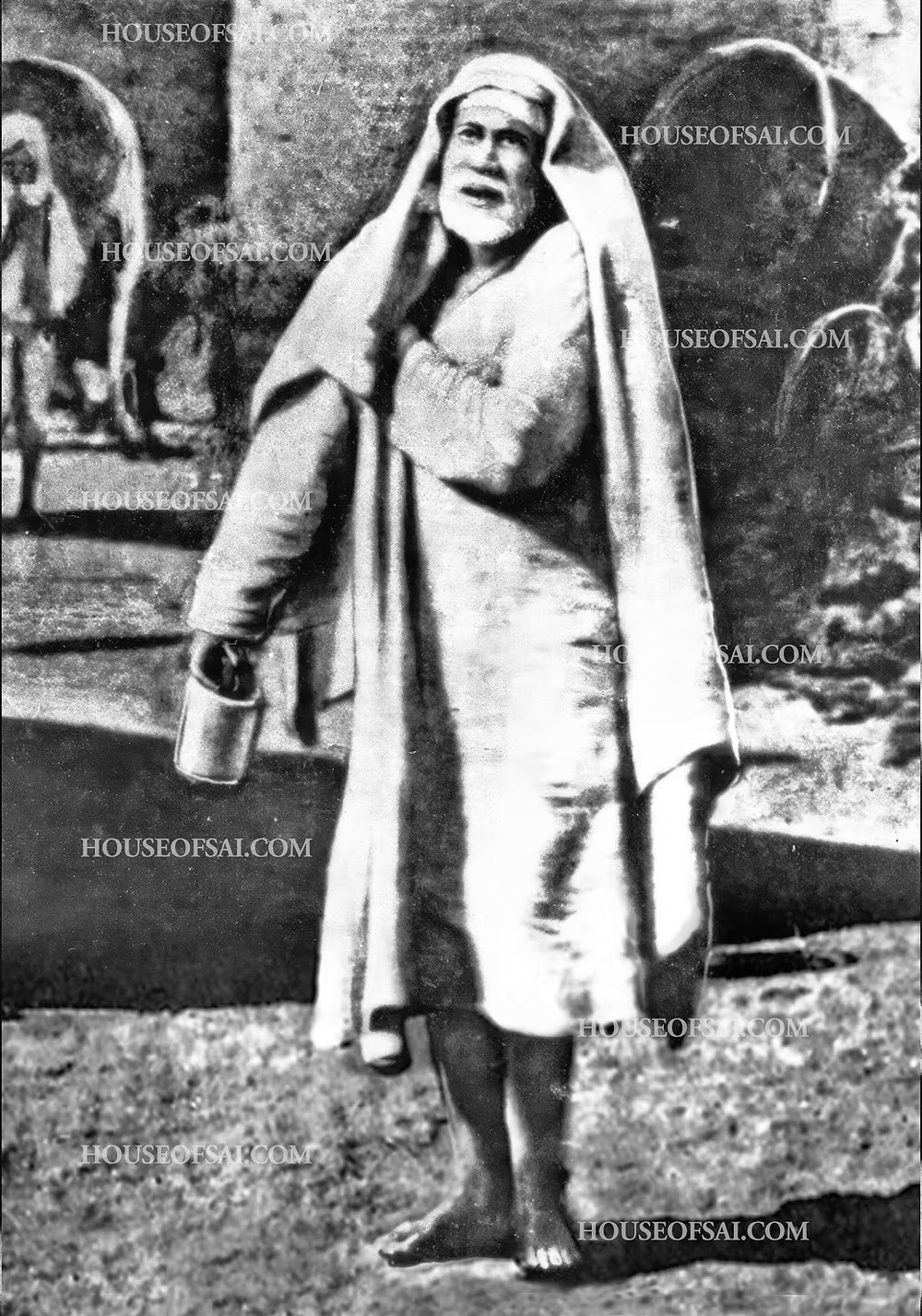 Sai Baba on Bhiksha Rounds