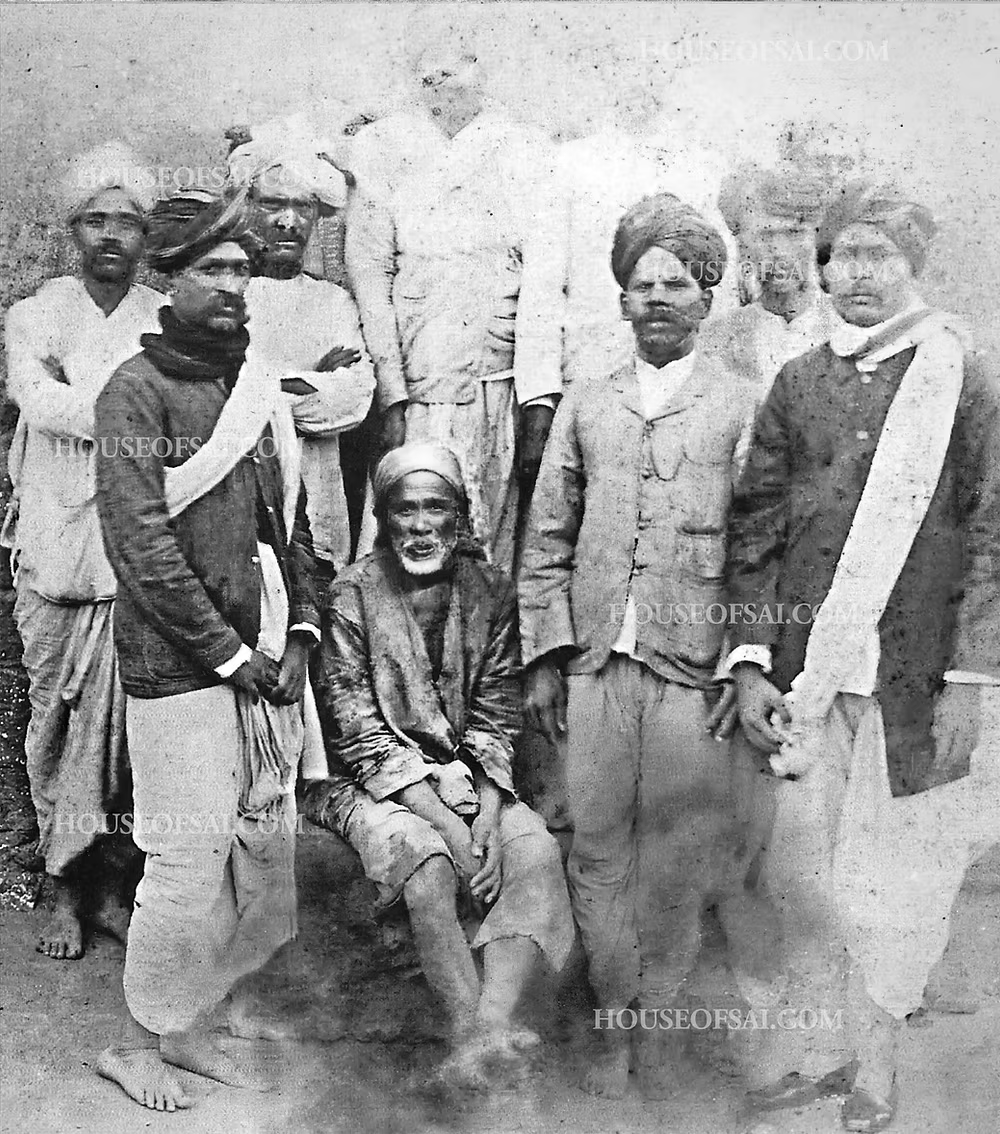 Sri Sai Baba with His Devotees