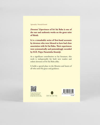 Devotees' Experiences of Sri Sai Baba