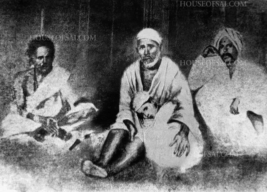 Sai Baba with Legs Outstretched